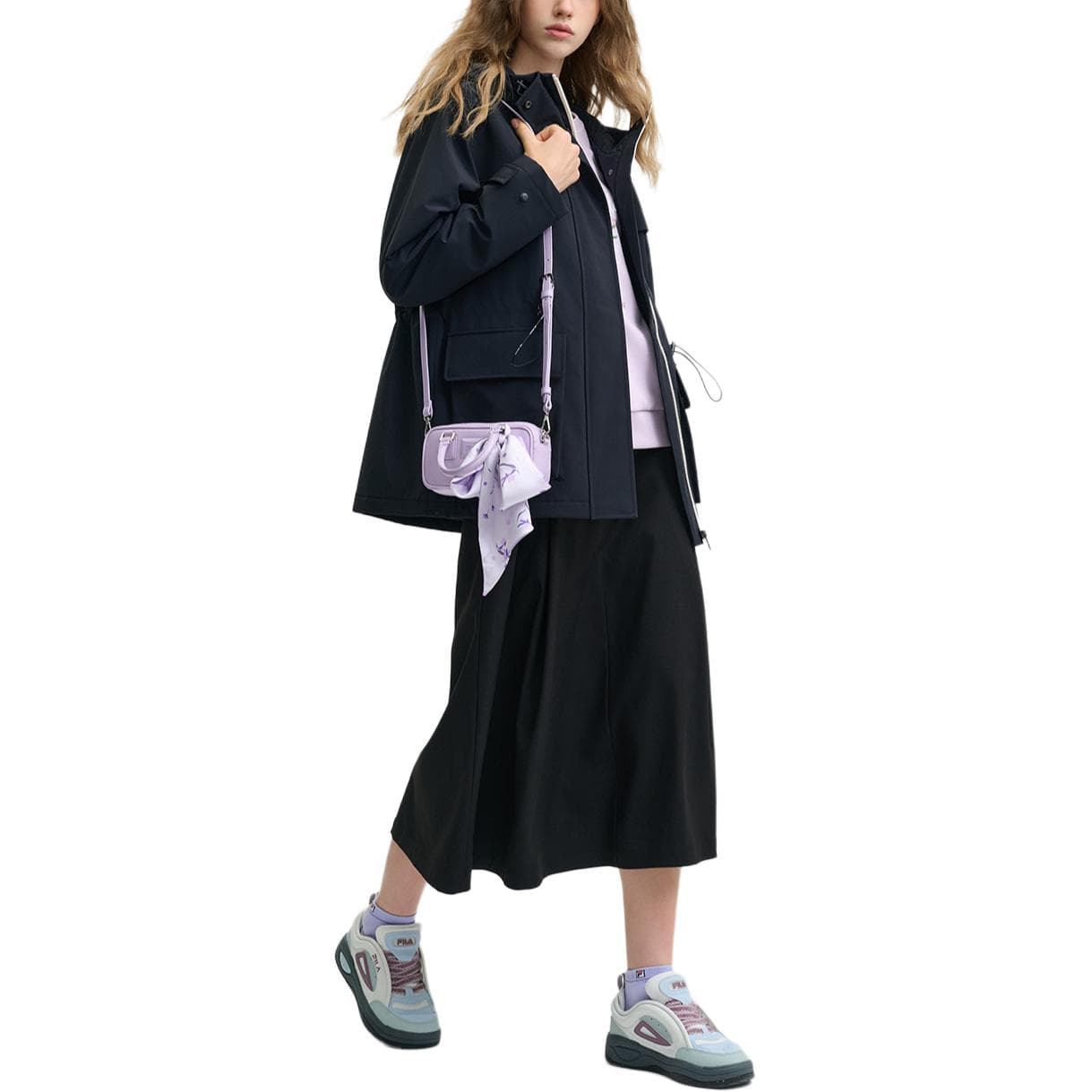 Fila Heritage Пуховая куртка Женская Глубокий черный - изображение 4
