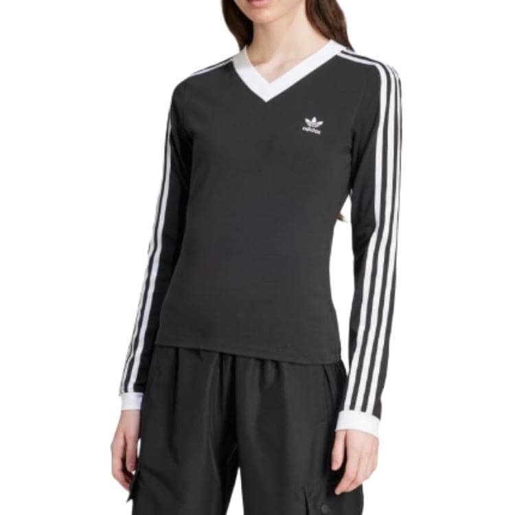 Худи Adidas Originals Classics 3-Stripes Толстовка Женское Черное - изображение 3