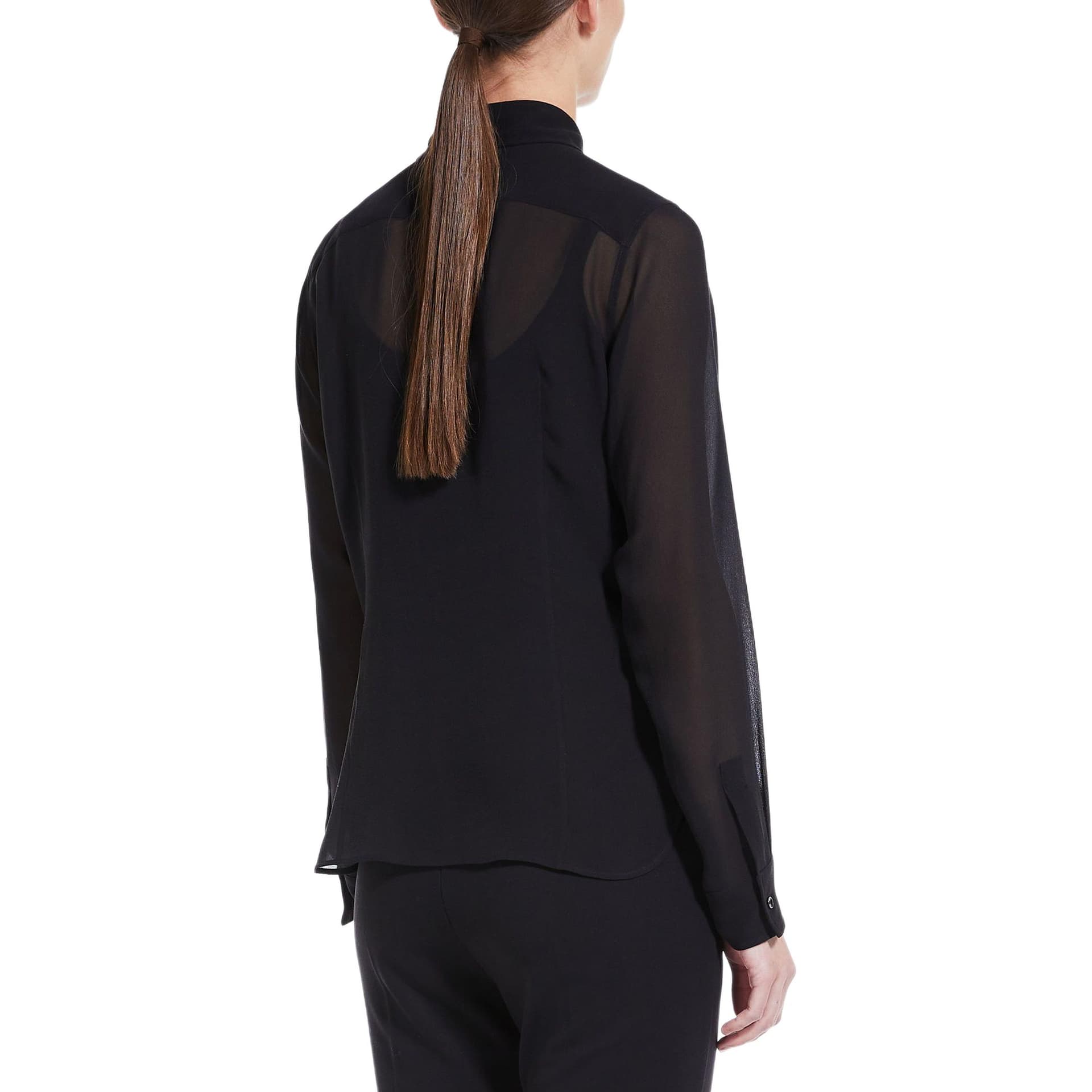 Блузка MaxMara Manche Silk Georgette Shirt - изображение 4