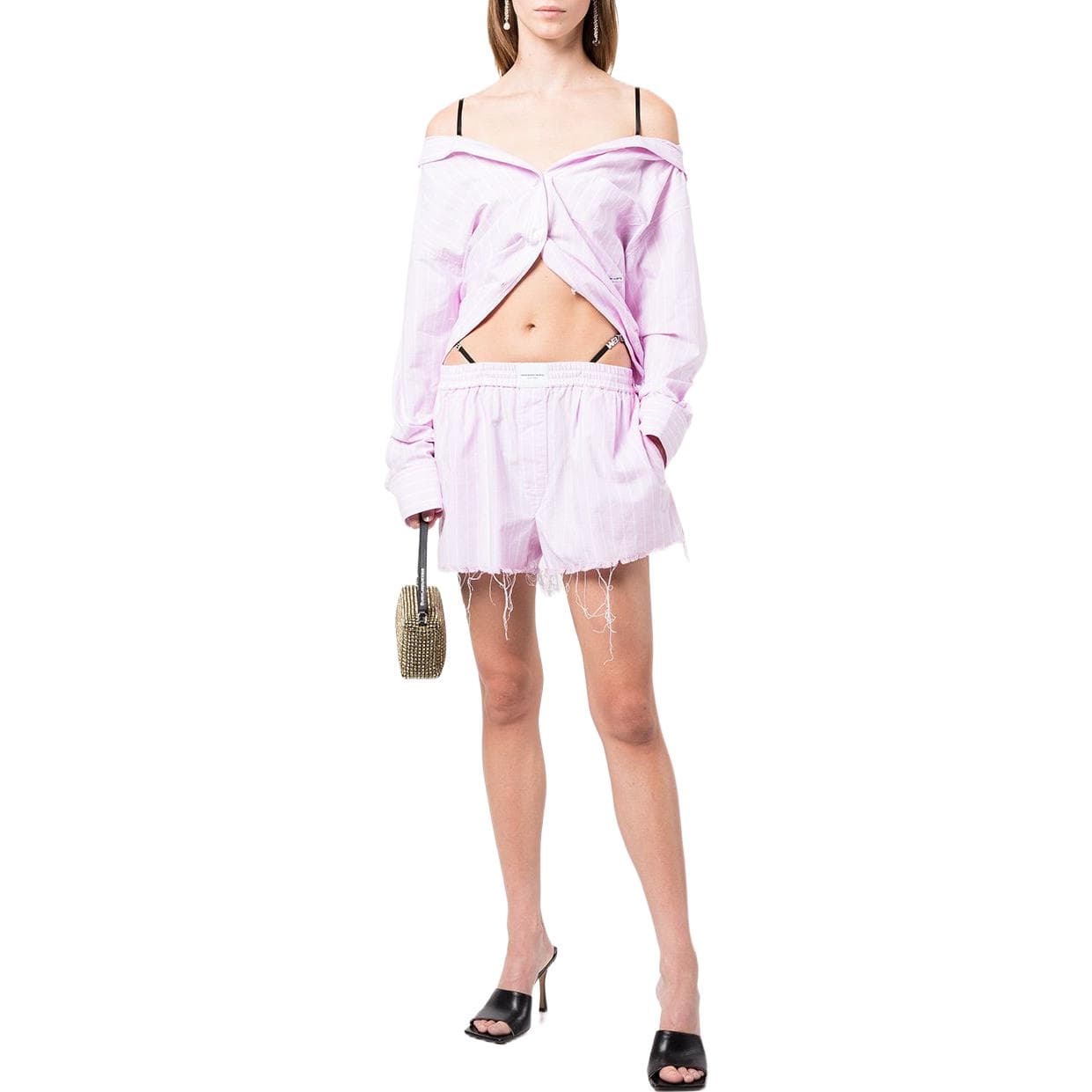 Шорты alexander wang SS23 Logo - изображение 5