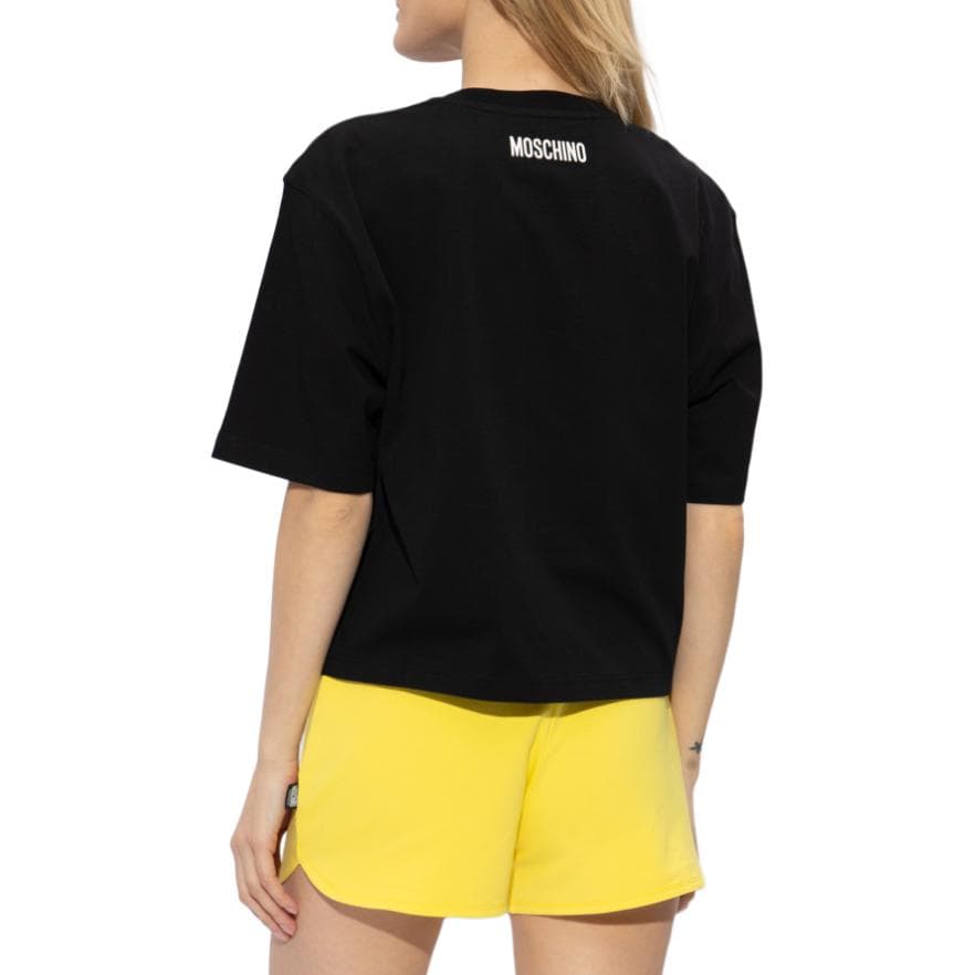 Футболка MOSCHINO Черные Женские Футболки - изображение 4