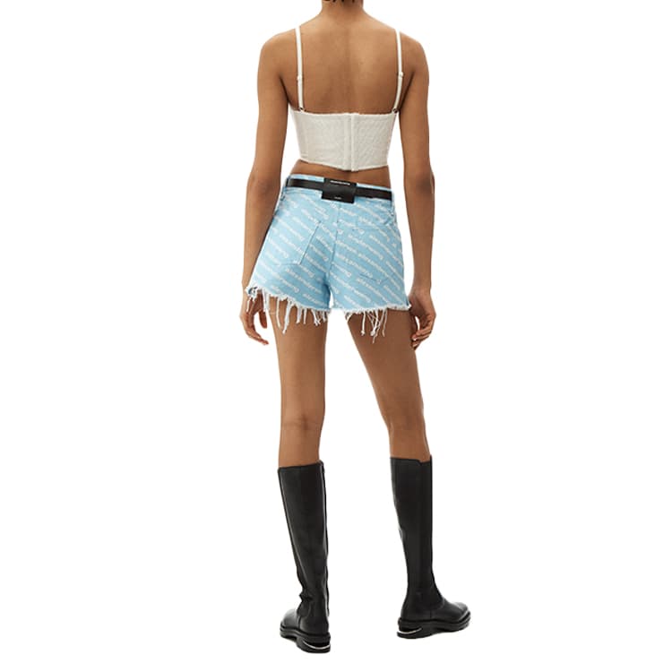 alexander wang SS22 Bite Shorts Blue - изображение 4