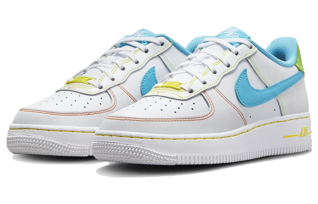 Кроссовки Nike Air Force 1 Low "White Multi" GS - изображение 3