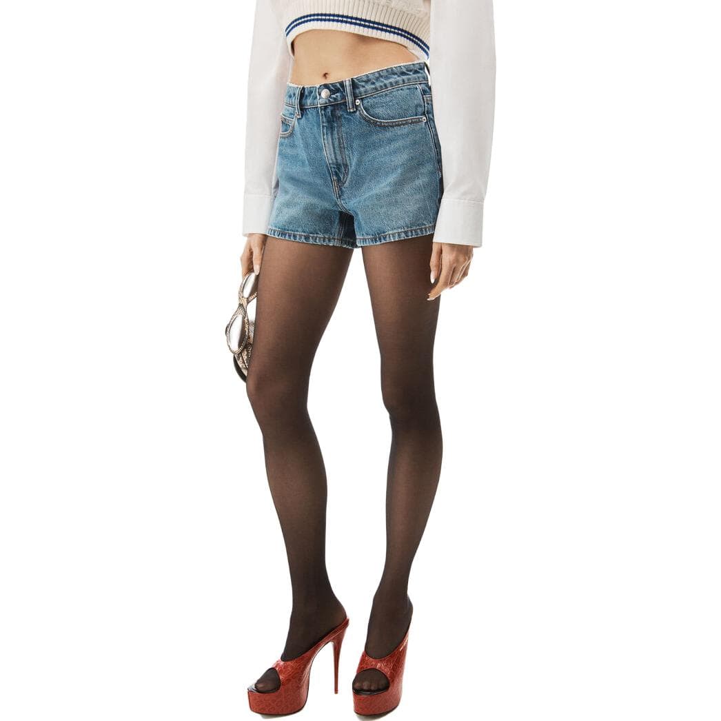 Alexander Wang Джинсовые шорты Женские Синие - изображение 2