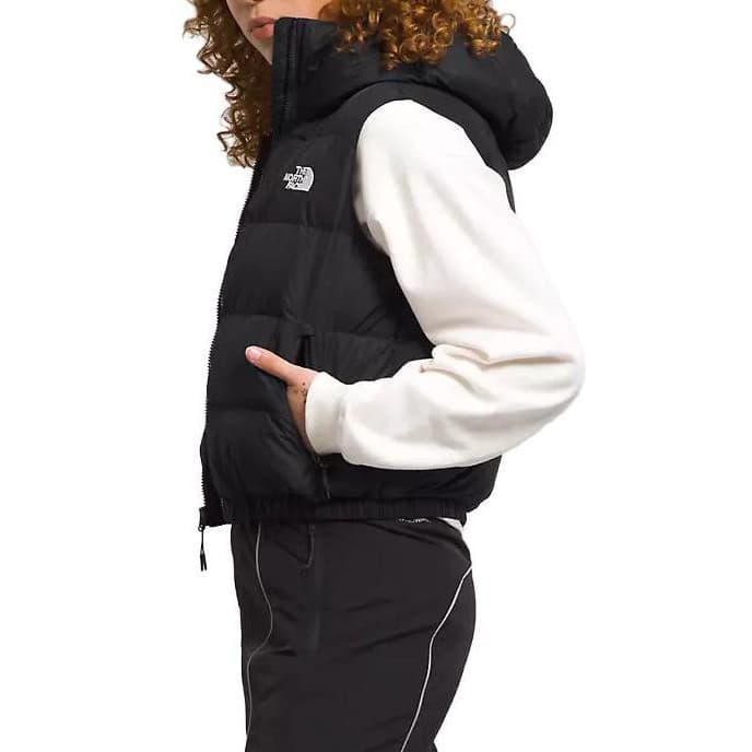 The North Face Logo Print Zip Hoodie Vest Black - изображение 3