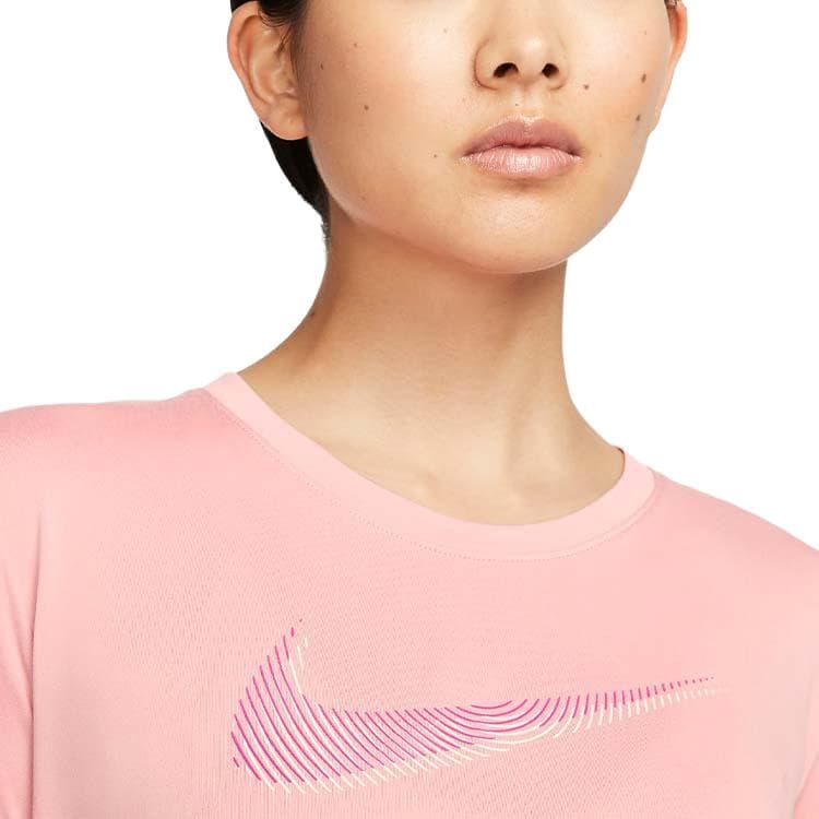 Футболка Nike Волшебный Цветовой Комплект с Коротким Рукавом Женская Рубашка Розового Цвета - изображение 5
