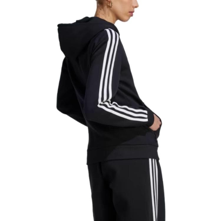 Куртка Adidas Essentials Куртка с флисовой подкладкой Женская Черная - изображение 3