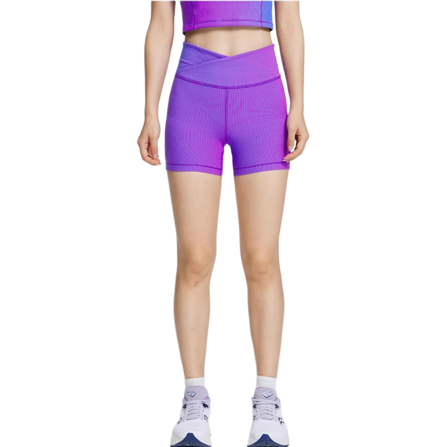 Saucony Фиолетово-синие Женские Спортивные Шорты - изображение 4