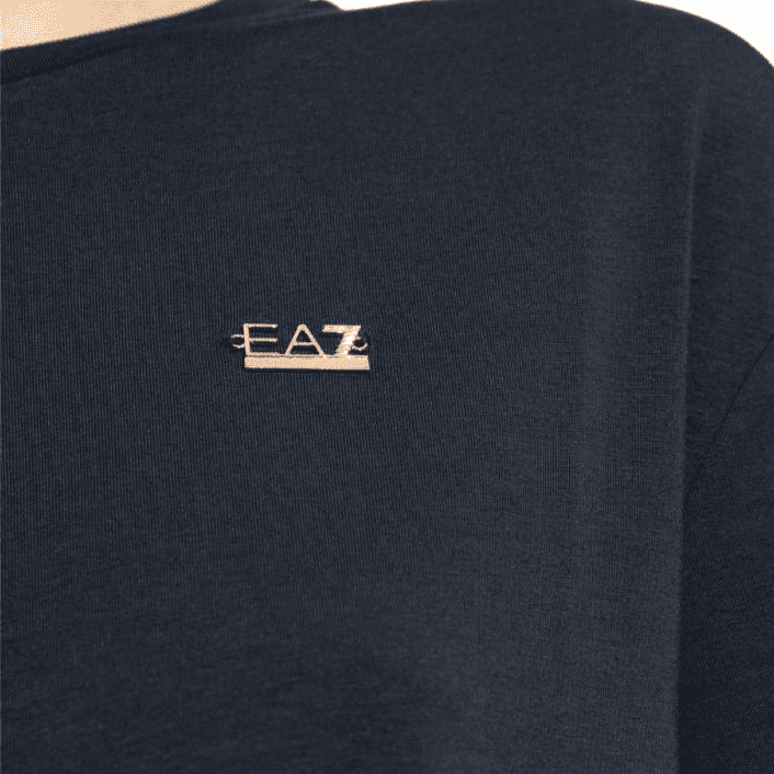 Футболка EMPORIO ARMANI EA7 T Рубашка Женская Морской Синий - изображение 4