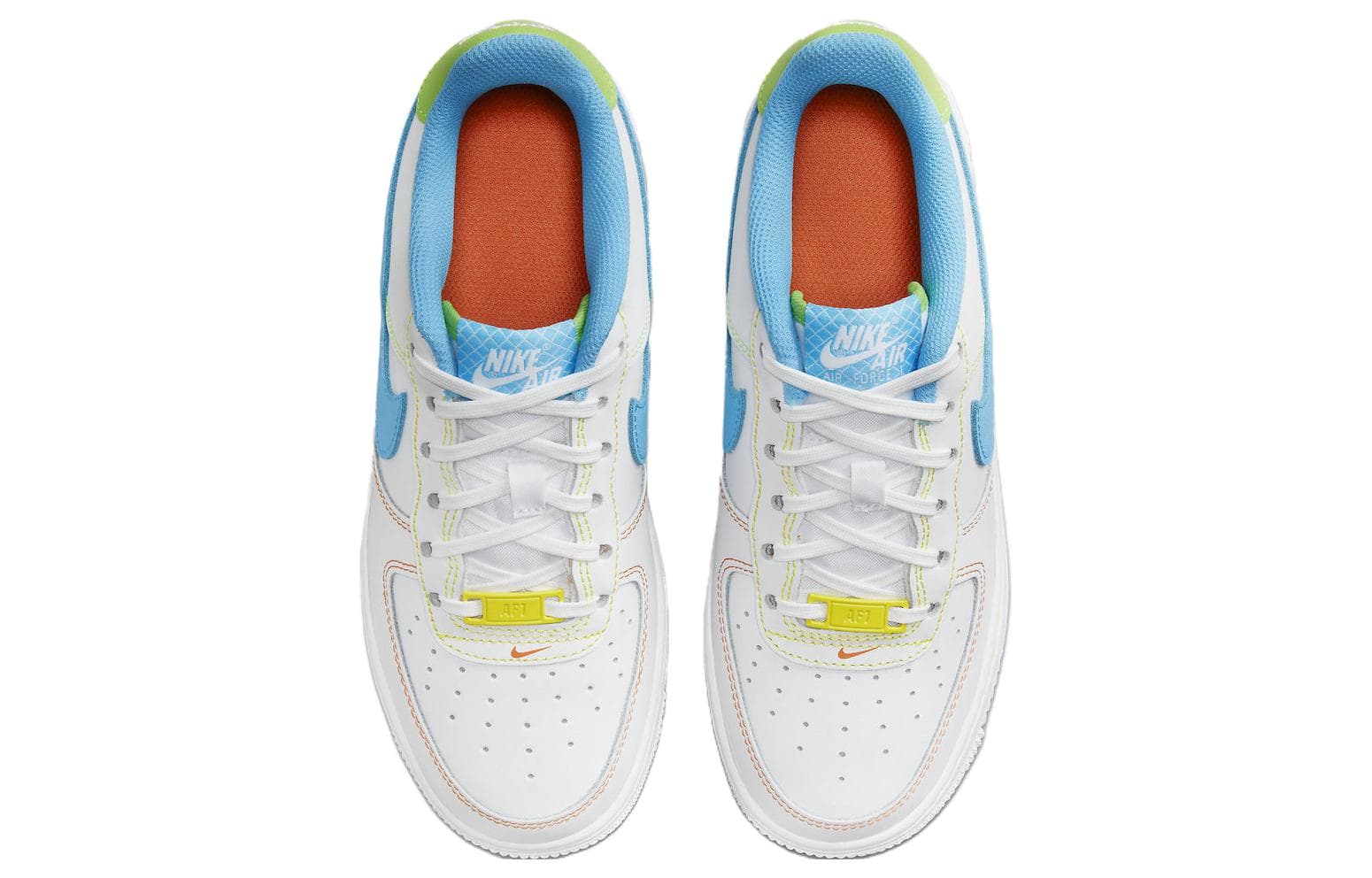 Кроссовки Nike Air Force 1 Low "White Multi" GS - изображение 4