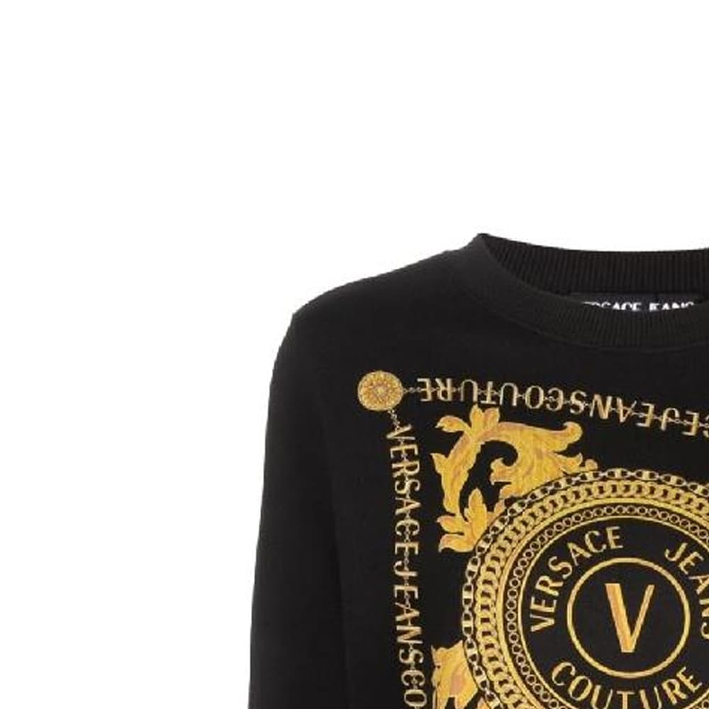 Худи VERSACE JEANS COUTURE Черные Женские Толстовка - изображение 5
