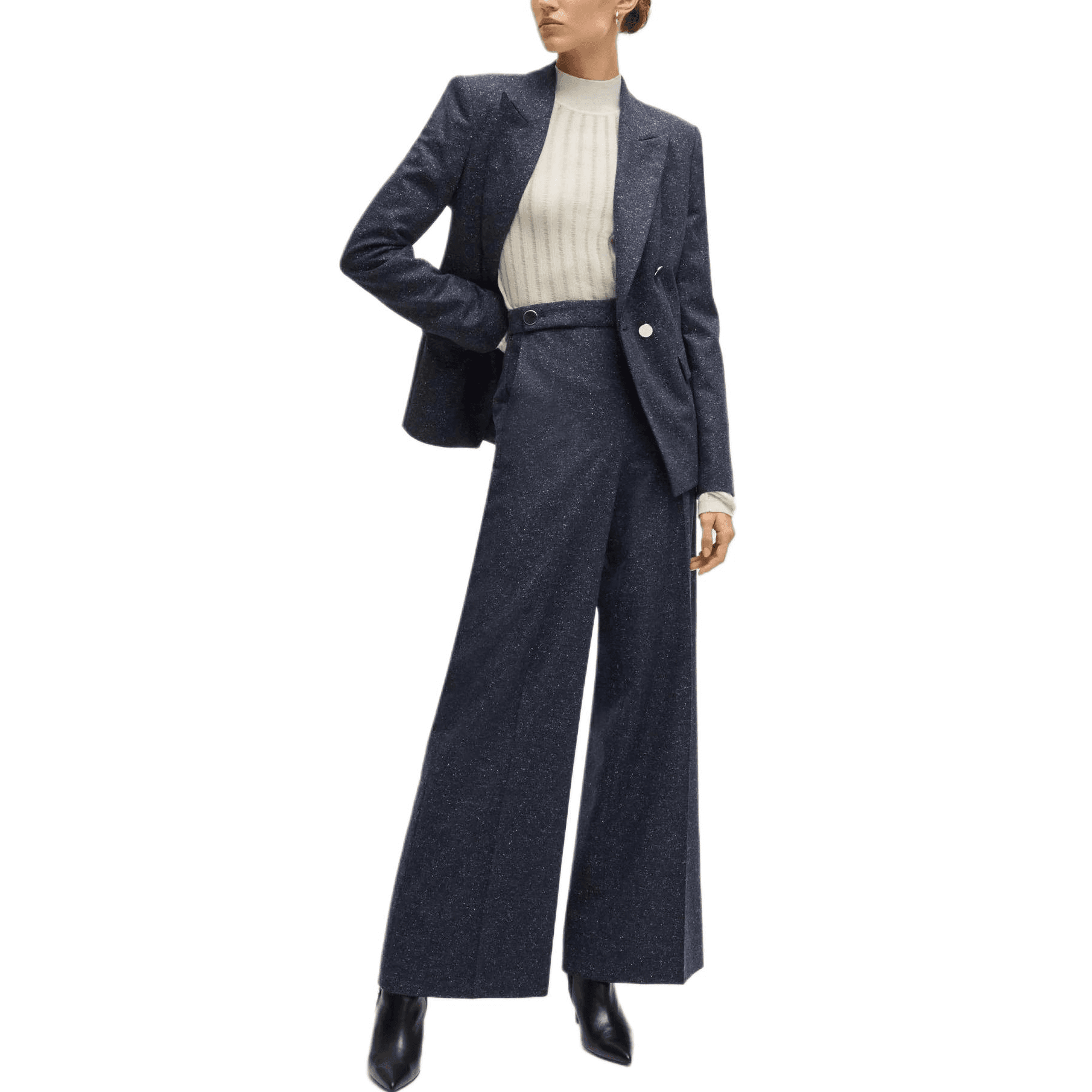 Кардиган HUGO BOSS FW24 Свитер Женский Натуральный Белый - изображение 4