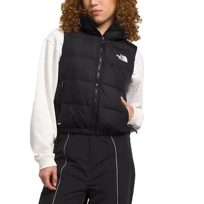 The North Face Logo Print Zip Hoodie Vest Black - изображение 4