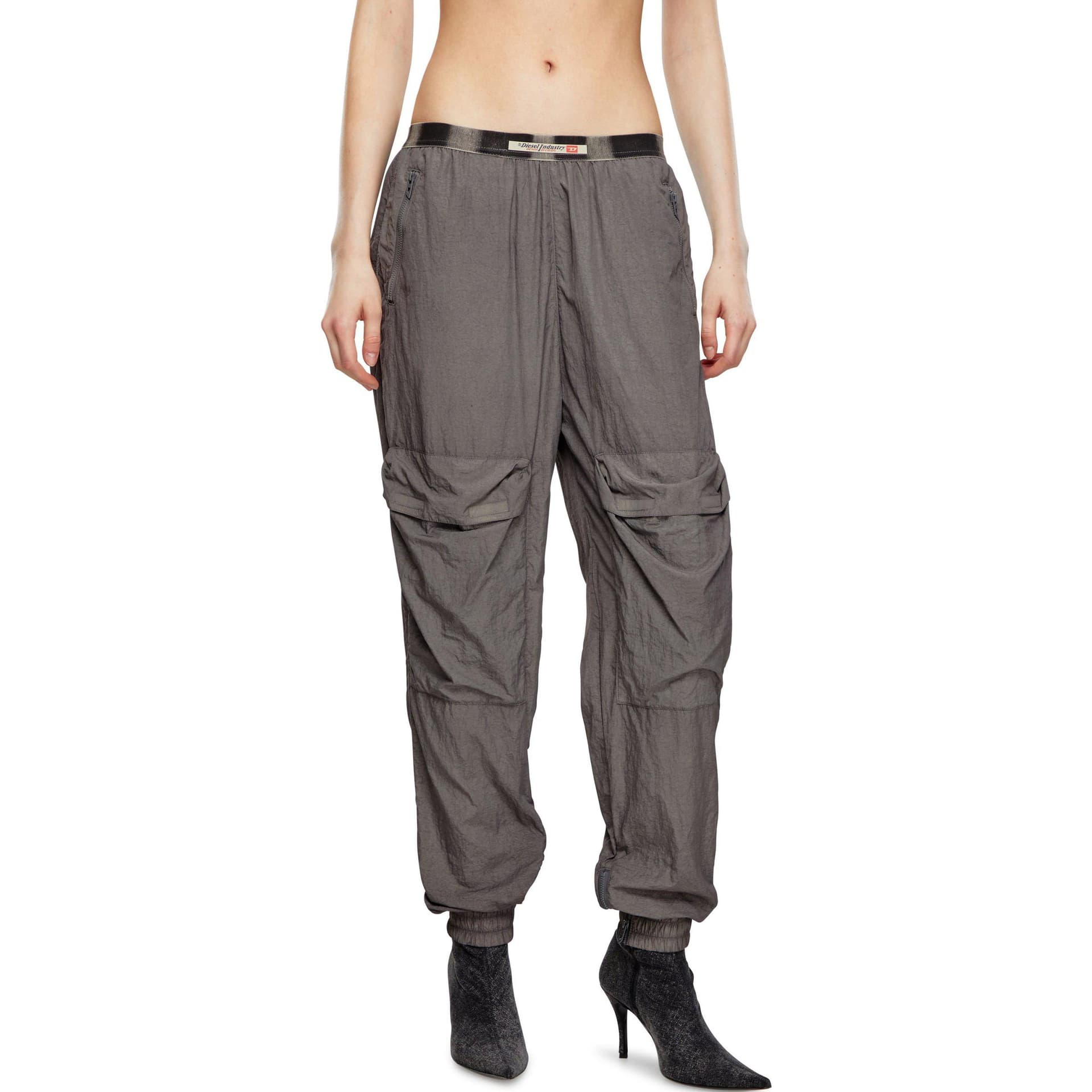 Diesel FW24 Карго Брюки Женские Серые - изображение 3
