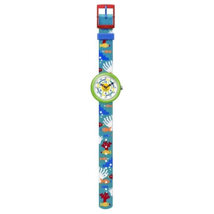 Часы SWATCH Flik Flak Кварцевый механизм 30 м водонепроницаемость детские часы 32 мм белый циферблат пластиковый корпус - изображение 2