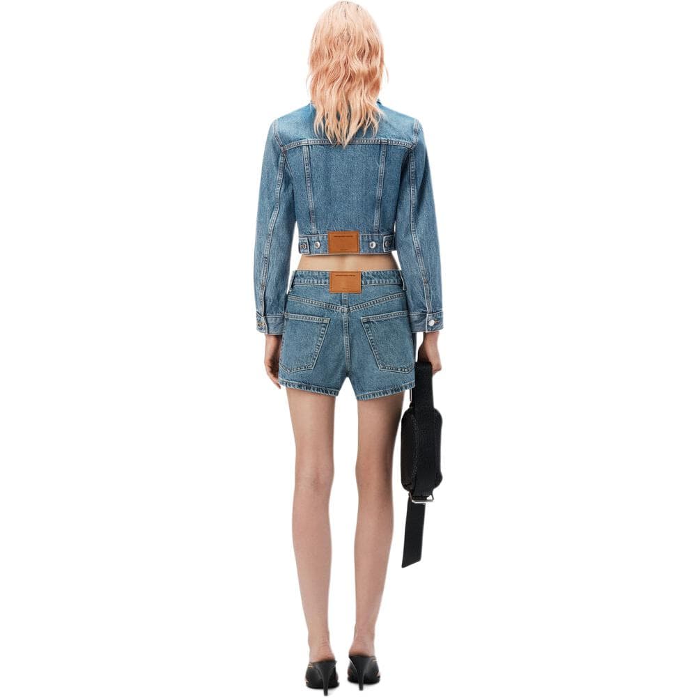 Alexander Wang Джинсовые шорты Женские Синие - изображение 3