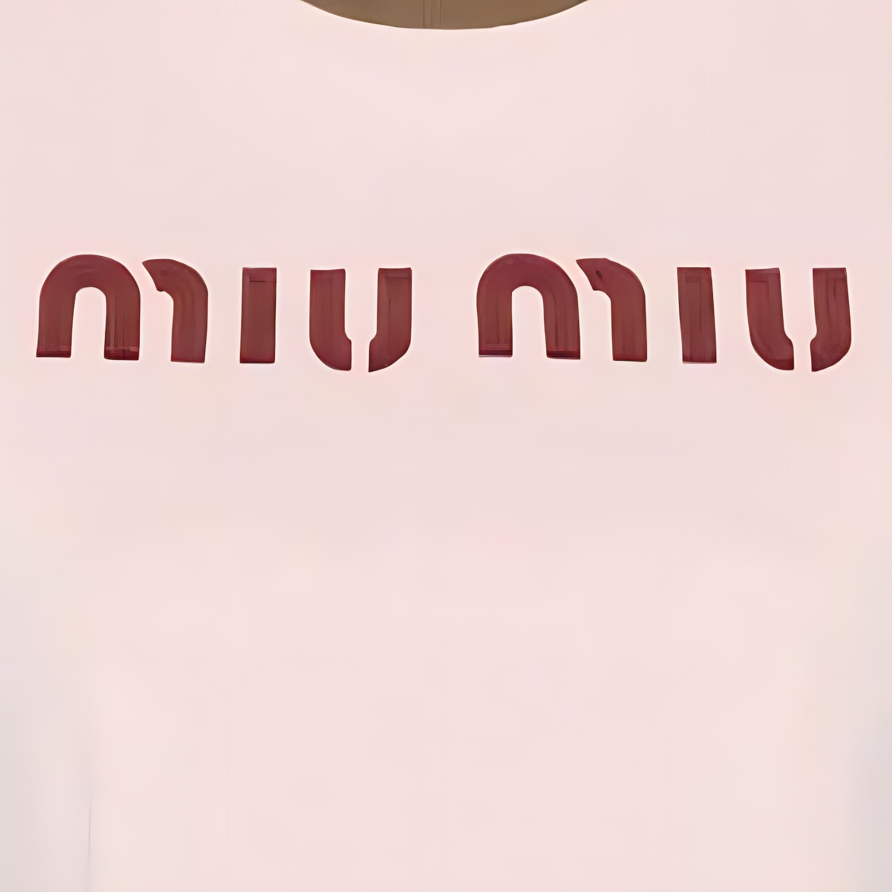 Футболка MIU MIU Logo SS24 T - изображение 7