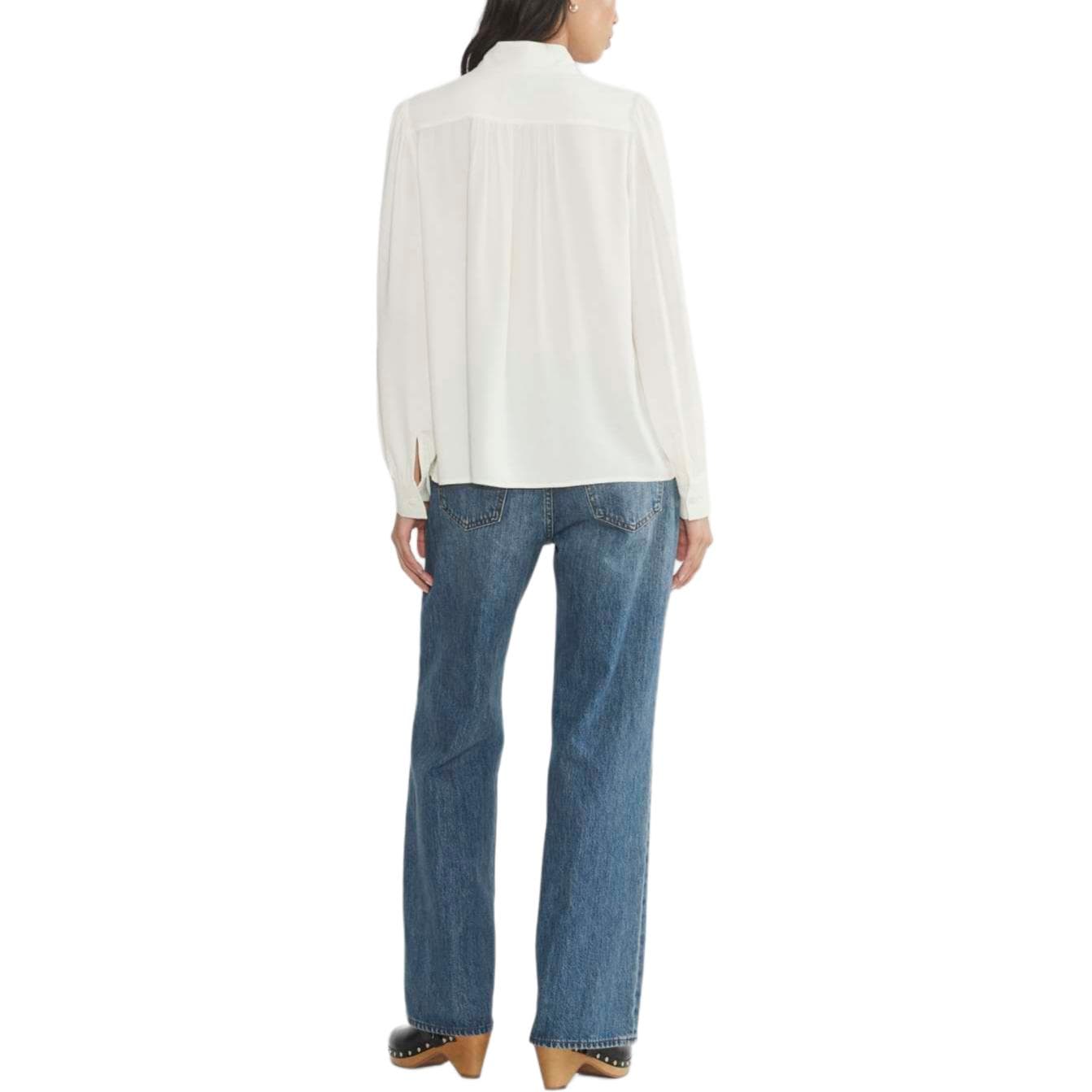 Блузка ARITZIA FW24 WILFRED Delphine Blouse Рубашка Женская Светлая Береза Светлая Береза - изображение 4