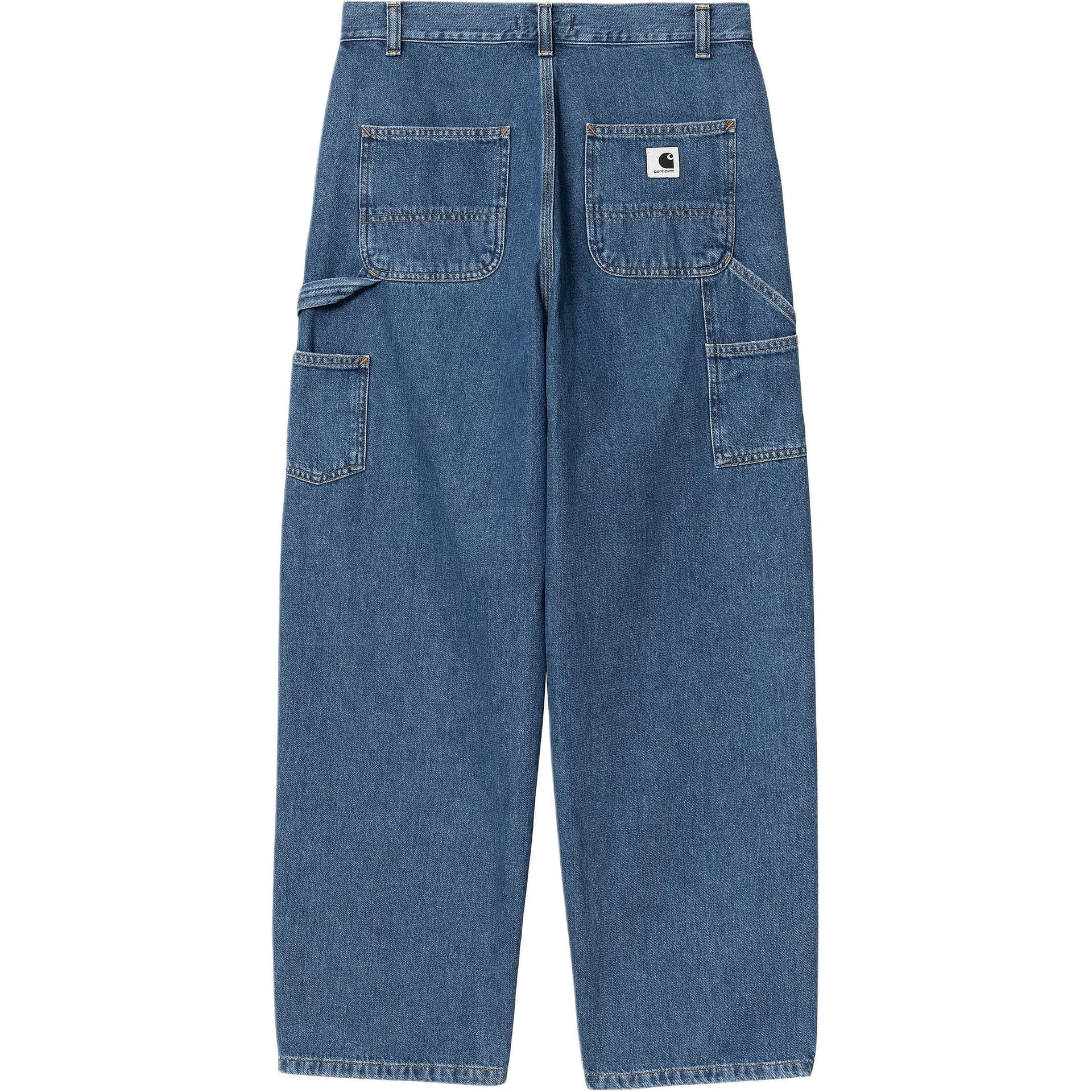 Джинсы Carhartt WIP FW24 W' Brandon Двойное Колено Брюки Джинсы Женские Синие - изображение 2