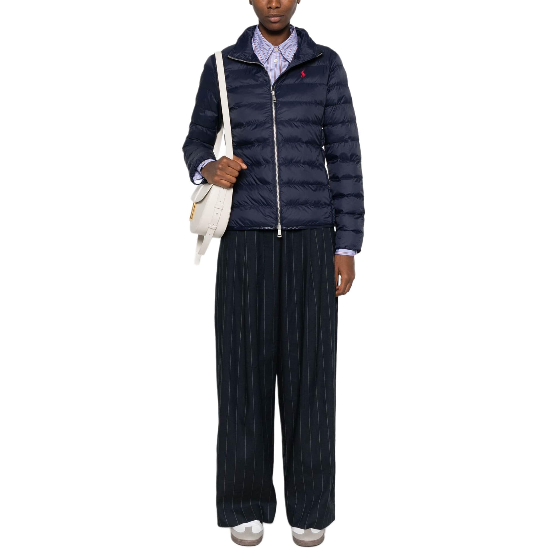 Polo Ralph Lauren SS24 Хлопковый пуховик женский морской синий - изображение 3