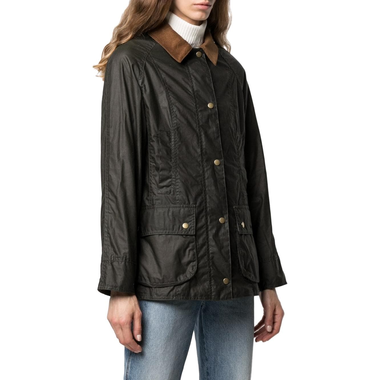 Куртка Barbour Оливково-зеленая Женская Куртка - изображение 5