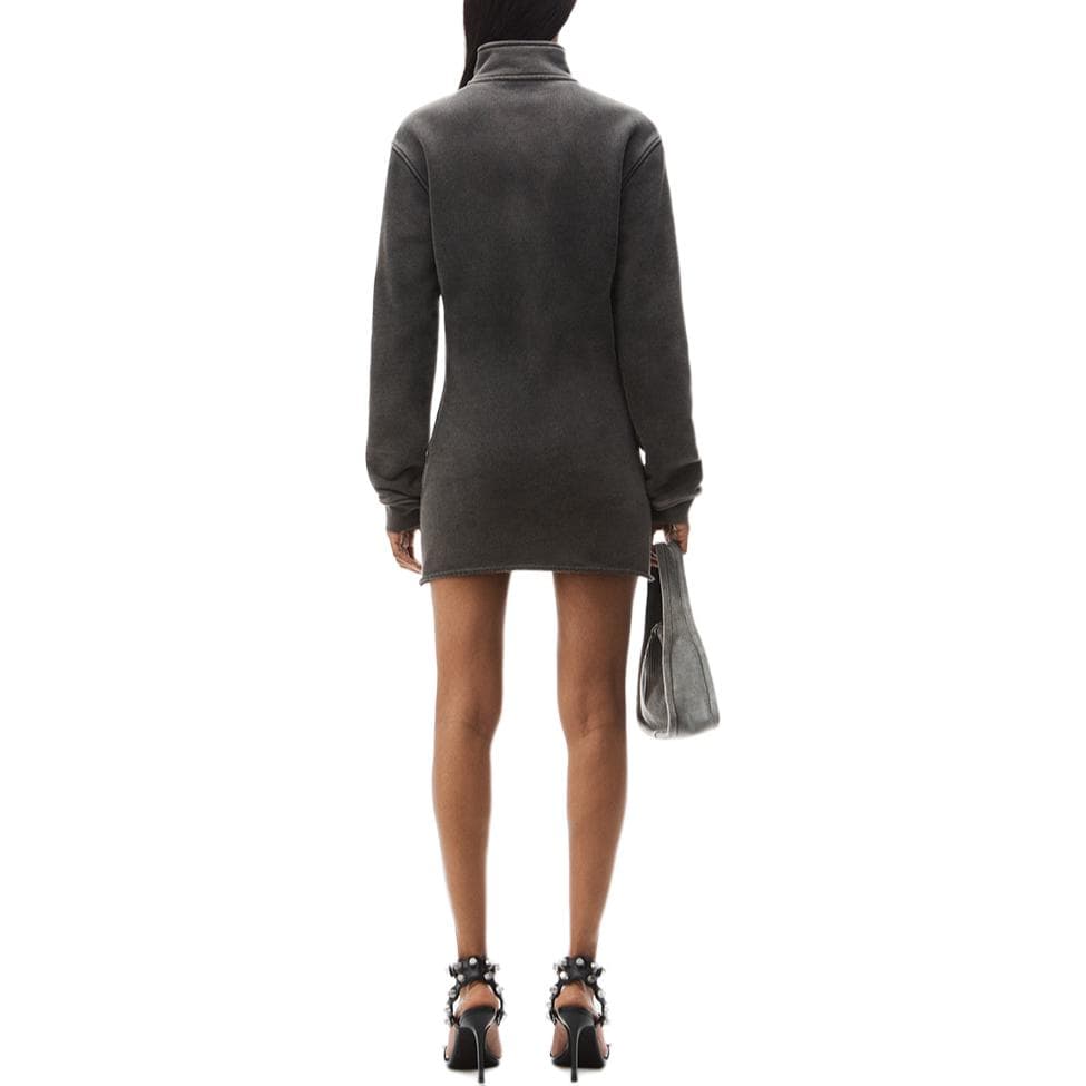 Платье Alexander Wang FW24 Длинный Sleeved Платье Женские Очистка Тень Effect - изображение 3