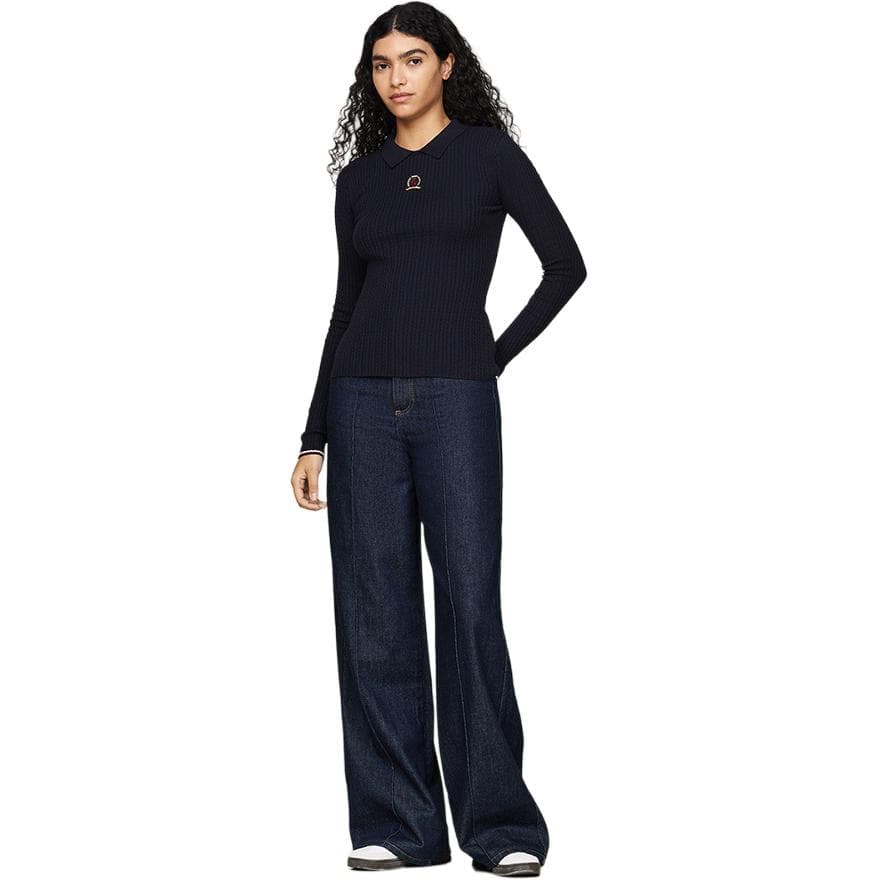 Кофта Tommy Hilfiger Трикотаж Женский Темно-Синий - изображение 4