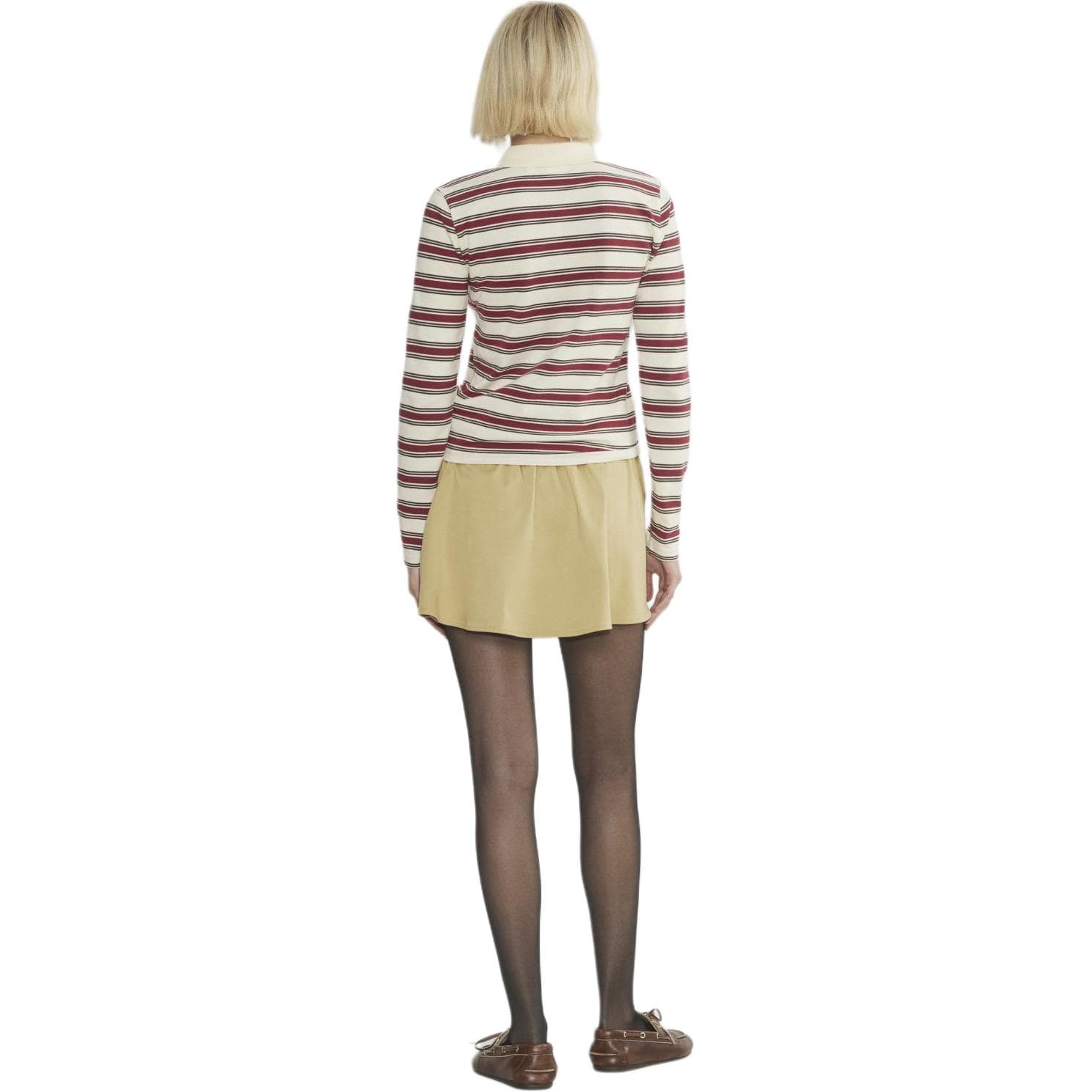 Юбка ARITZIA FW24 Sunday Best Boba Юбка Повседневная Мини Юбка Женская Ива Плетеная Коричневая - изображение 3