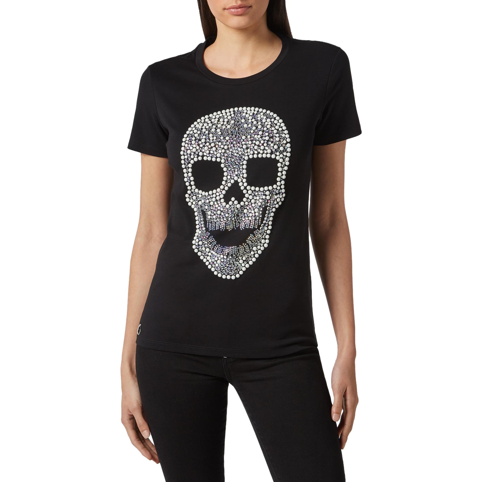 Футболка PHILIPP PLEIN T-Shirt Round Neck Ss Skull T - изображение 3