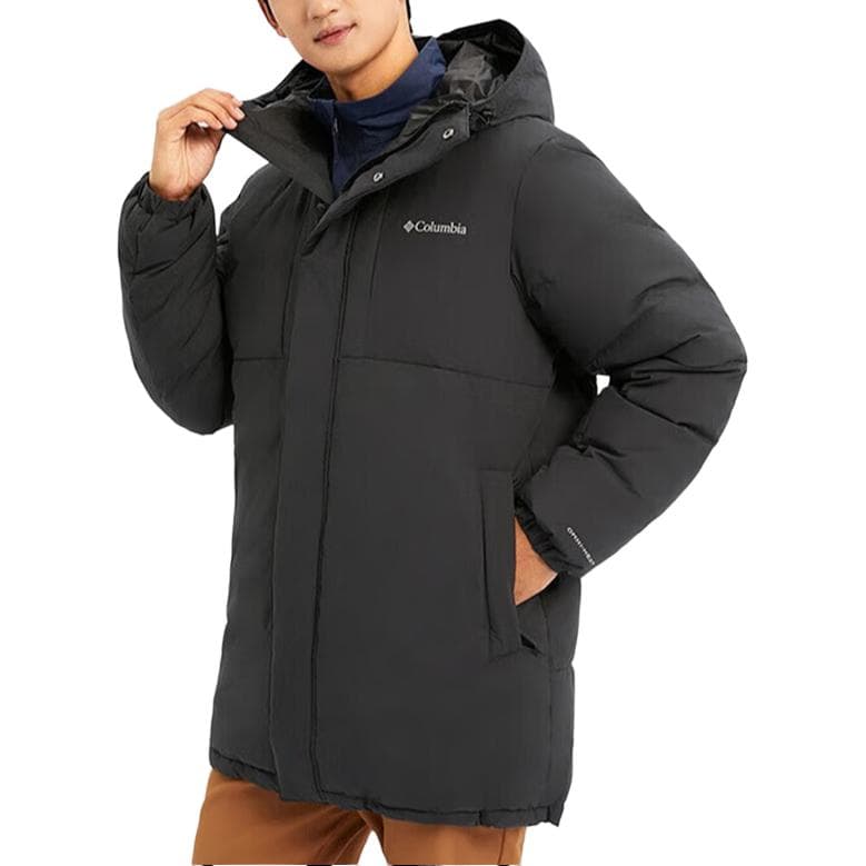 Зимняя куртка Columbia City Outdoor Collection Мужской пуховик черного цвета - изображение 5