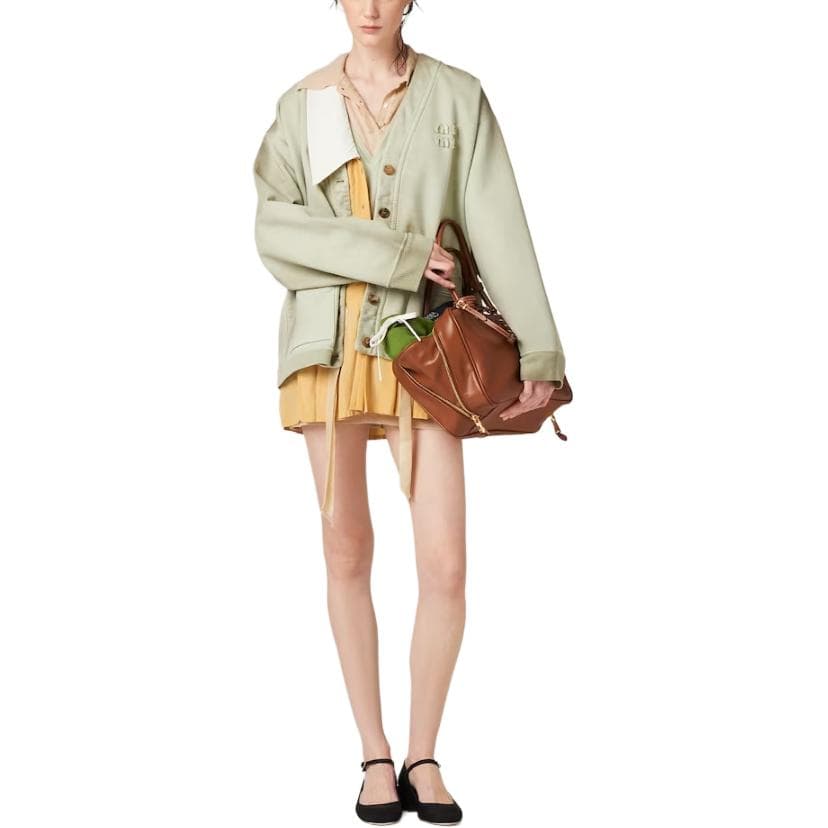Кофта Miu Miu SS24 Logo Knit Sweater - изображение 3