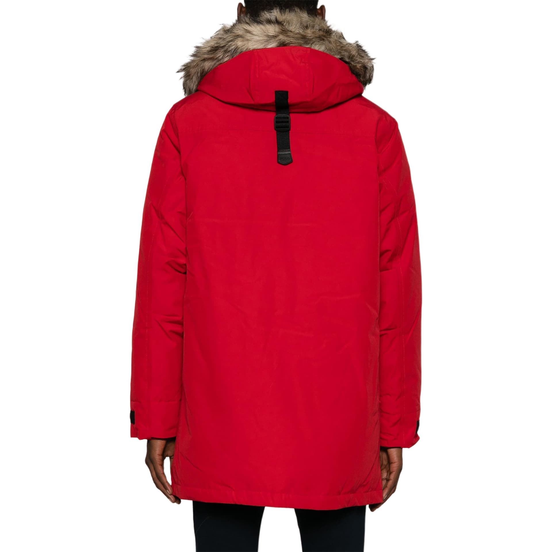 Зимняя куртка Polo Ralph Lauren FW24 Мужской пуховик красного цвета - изображение 3