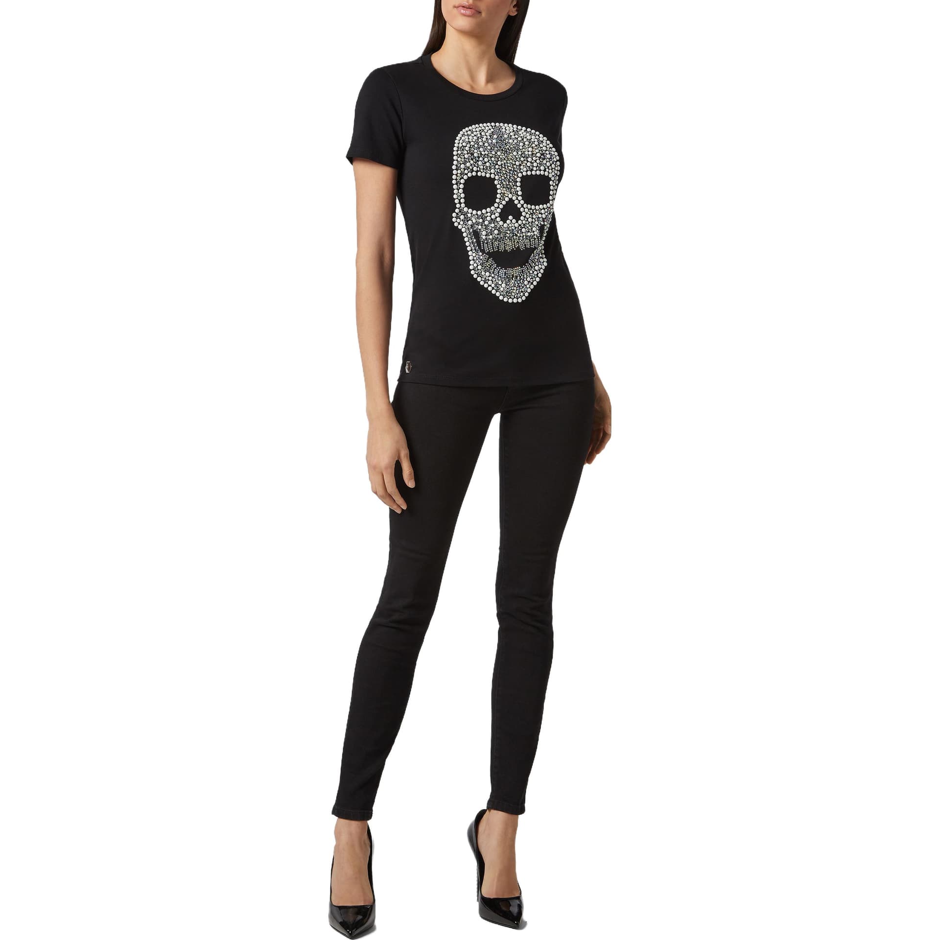 Футболка PHILIPP PLEIN T-Shirt Round Neck Ss Skull T - изображение 2