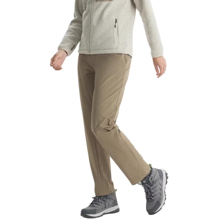 Штаны Columbia Outdoor Minimalistnyy Odnotonnyy Myagkiy Pryamoy Fason Sportivnyye Bryuki Dlya Zhenshchin Svetlo-korichnevyy - изображение 3