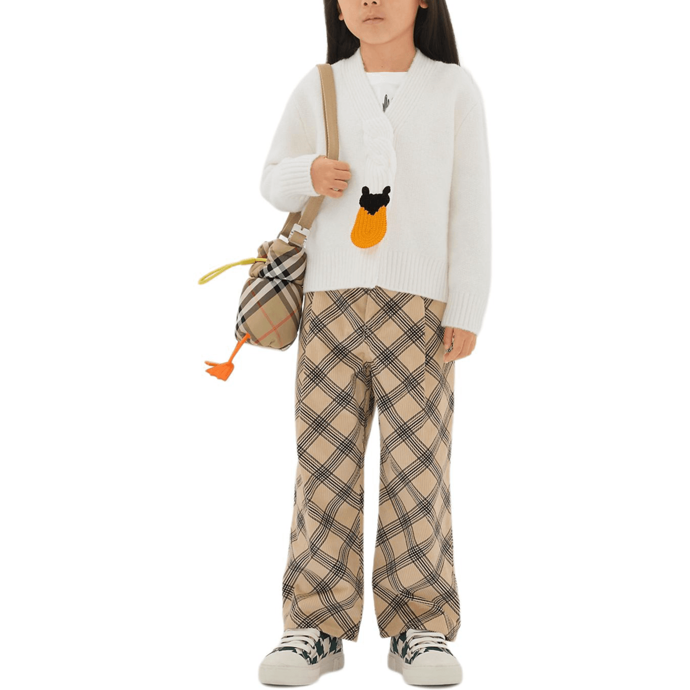 Burberry Полные Брюки Абрикосовые Детские - изображение 3