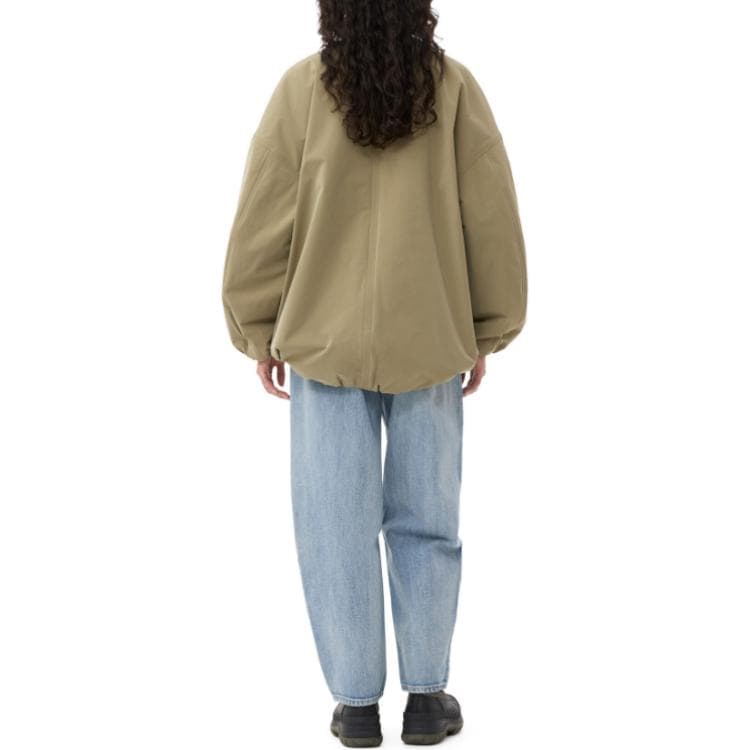 Куртка GANNI Green Light Twill Oversized Bomber Jacket - изображение 4