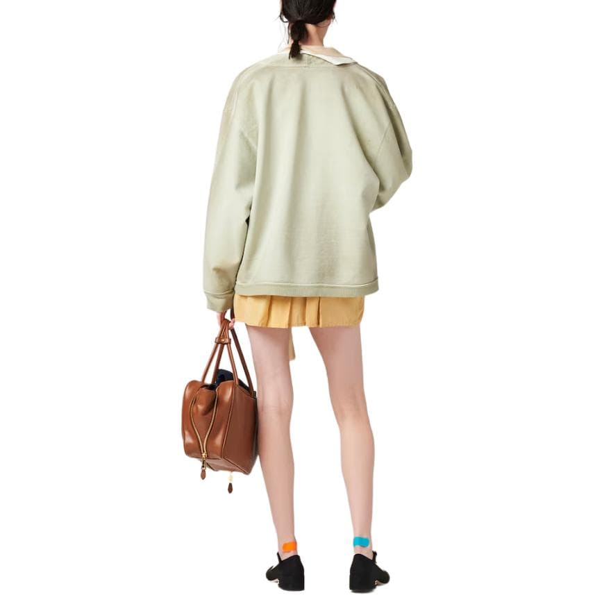 Кофта Miu Miu SS24 Logo Knit Sweater - изображение 5