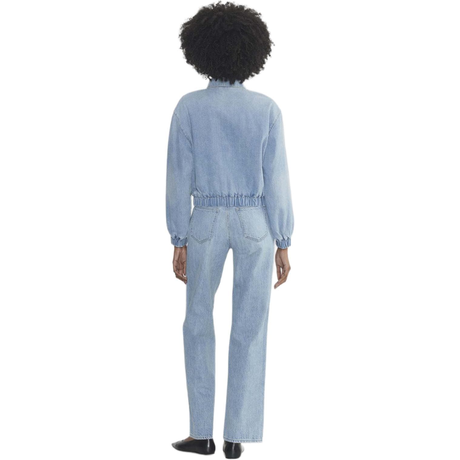 ARITZIA FW24 Деним FORUM The '90s Деним Bomber Куртка из денима Женская BLEU Taboo Синий Taboo - изображение 5