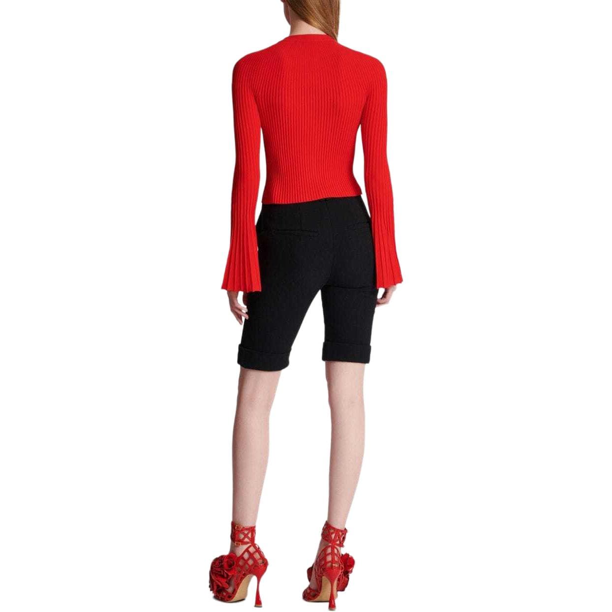 Кофта BALMAIN Красный Женский Трикотаж - изображение 3