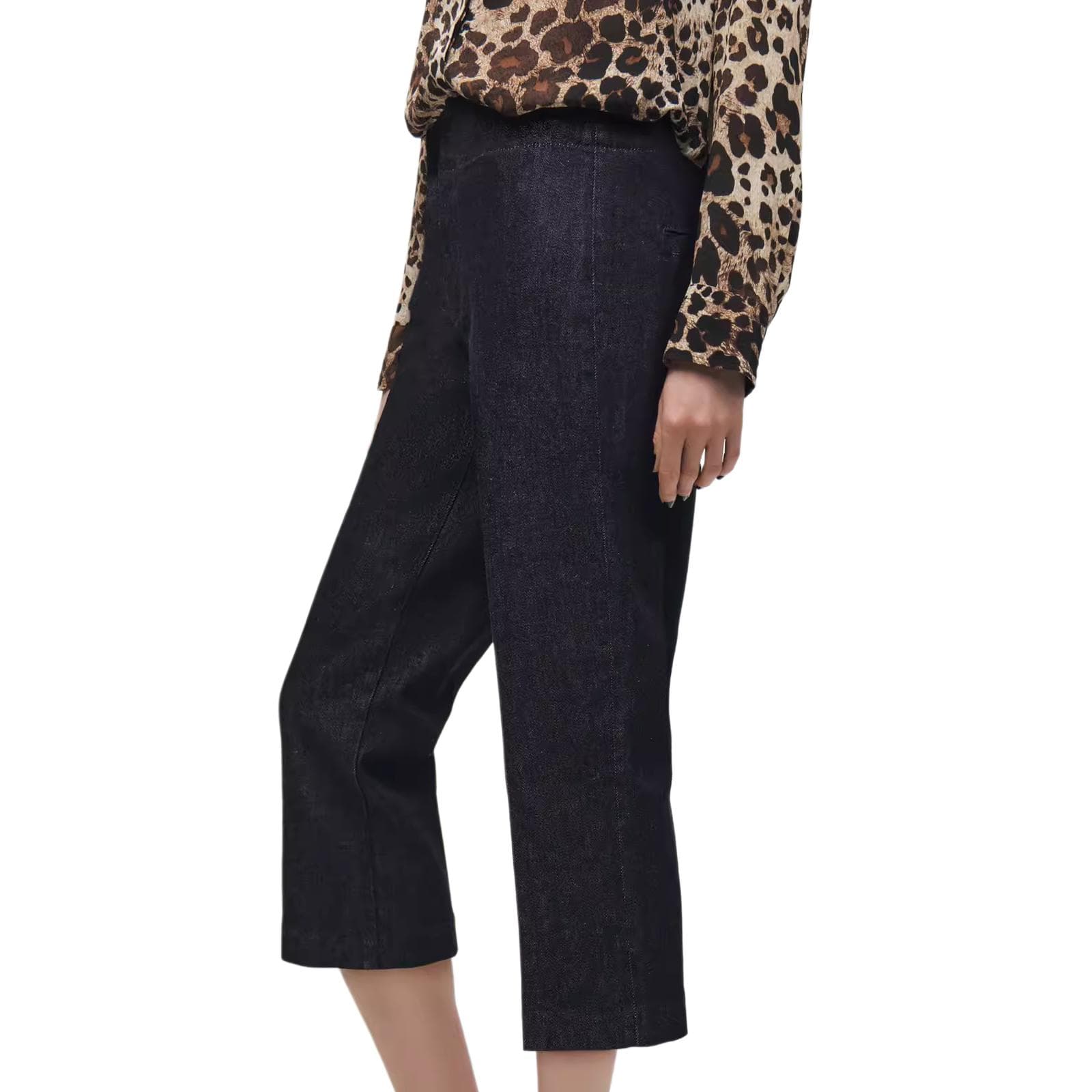 Штаны ZARA ZW Повседневные брюки женские синие - изображение 3