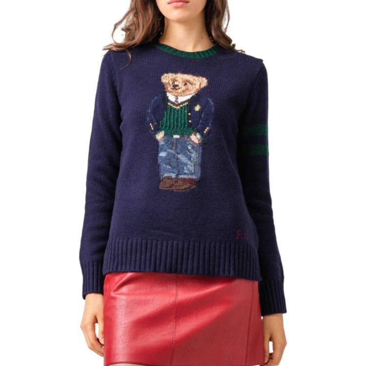 Кардиган Polo Ralph Lauren Polo Bear Свитер Стандартный размер Женские Морской синий - изображение 5
