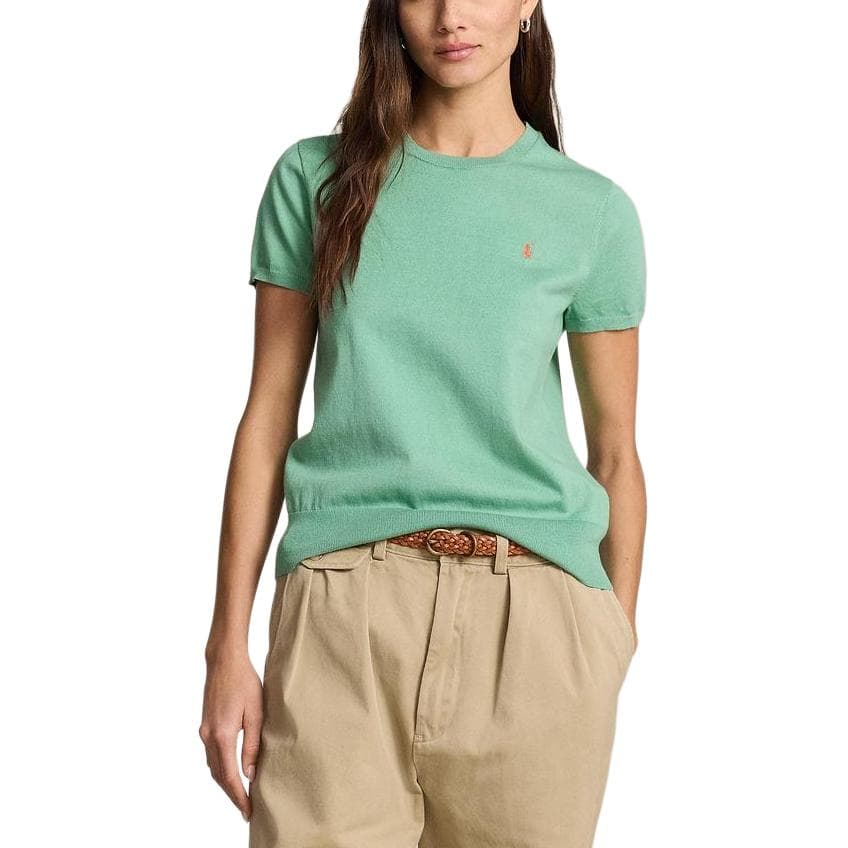 Кофта Polo Ralph Lauren FW24 Трикотаж Свободный покрой Женские Светло-зеленый - изображение 2