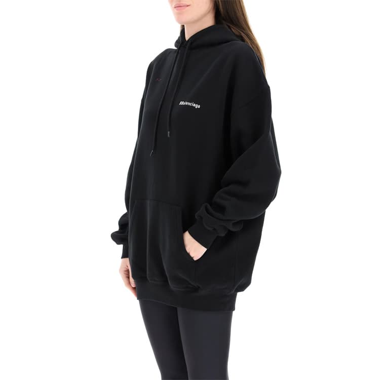 Худи Balenciaga SS21 Hoodie Black - изображение 4