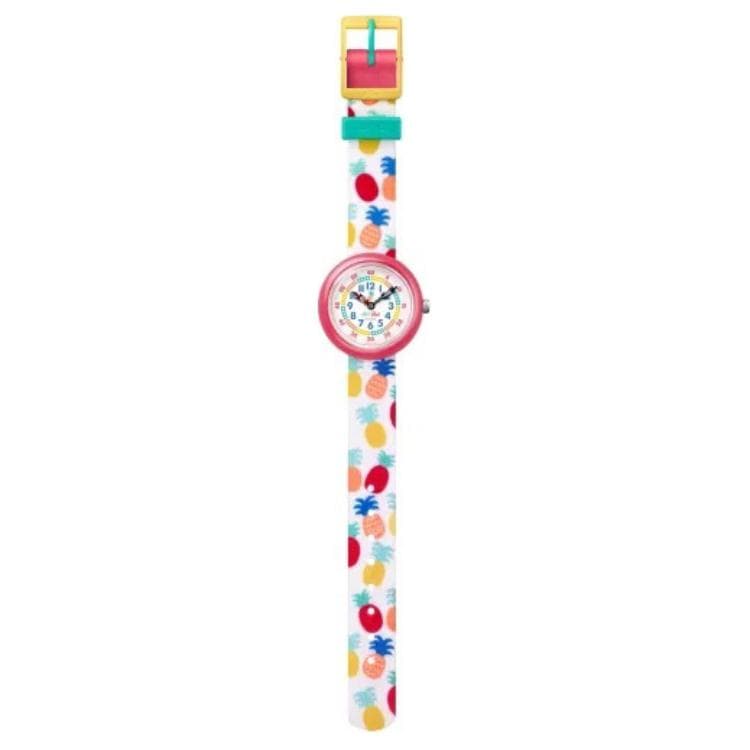 Часы SWATCH Flik Flak Кварцевый механизм 30 м водонепроницаемость детские часы 32 мм белый циферблат пластиковый корпус - изображение 4