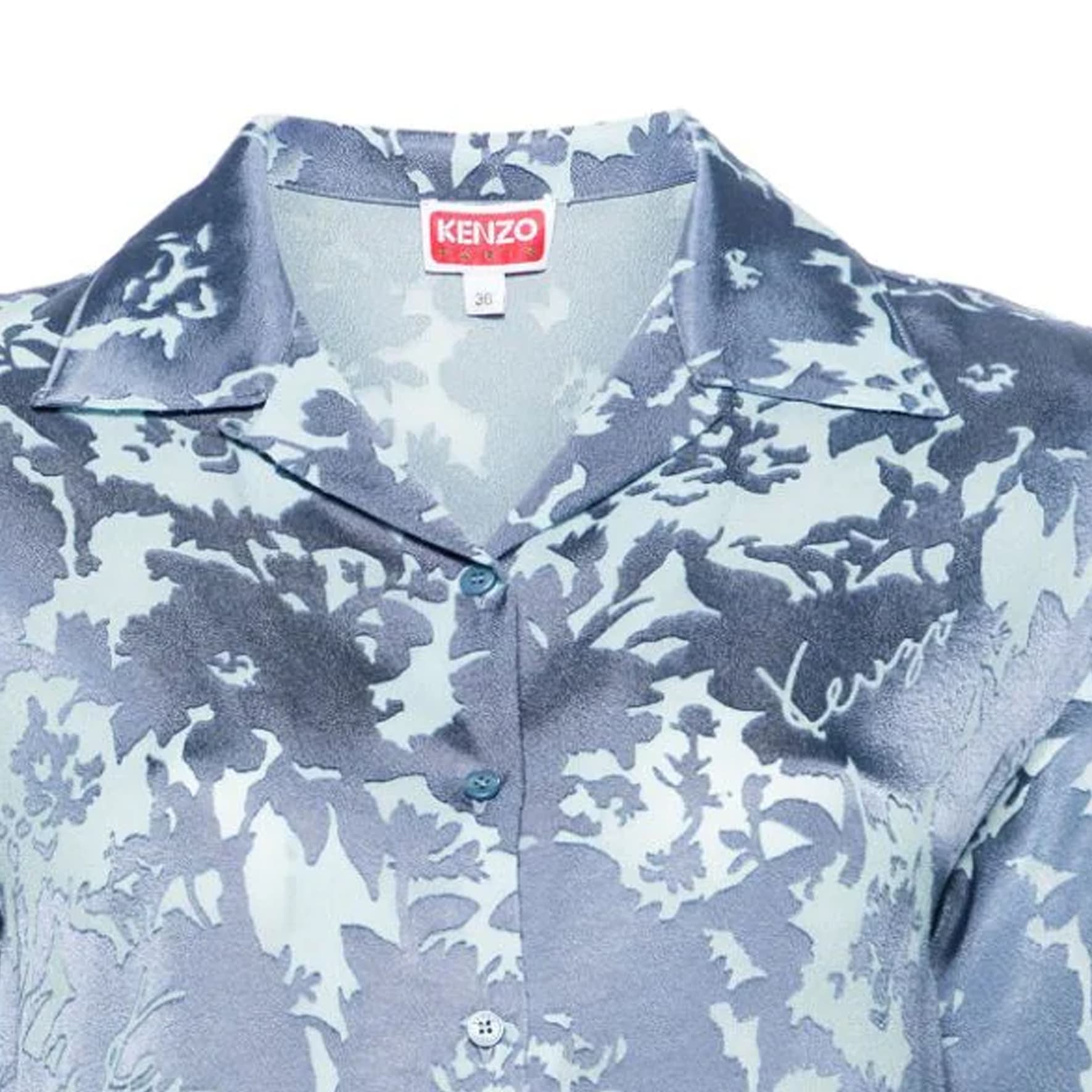 Блузка KENZO SS24 Рубашка Женская Protégé Blue - изображение 4