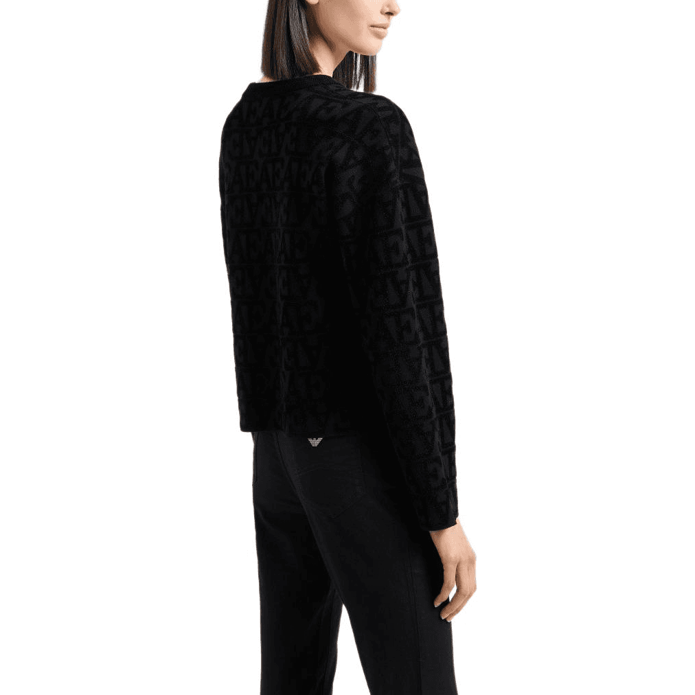 Кофта EMPORIO ARMANI FW24 Трикотаж Женский Черный - изображение 5