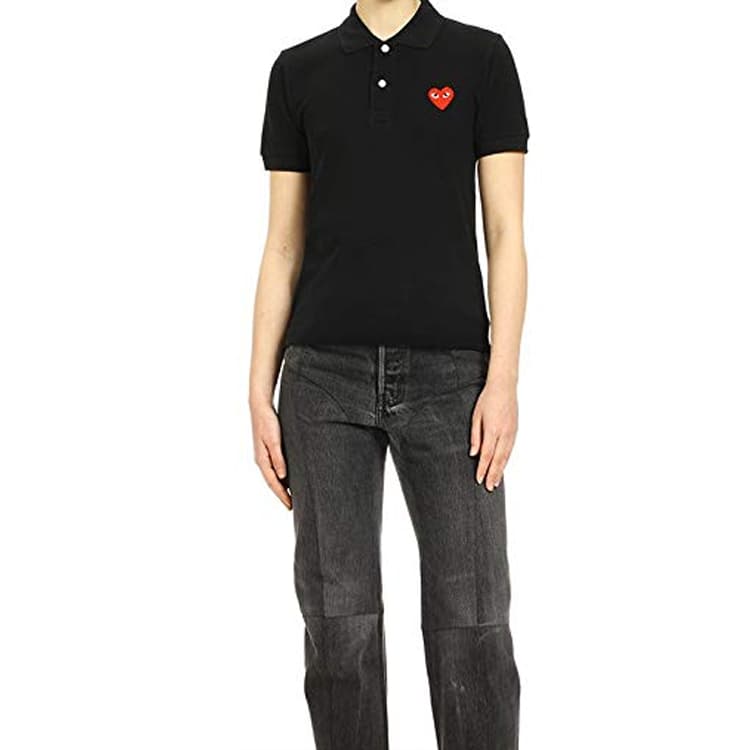 CDG Play Polo Shirt Black - изображение 6