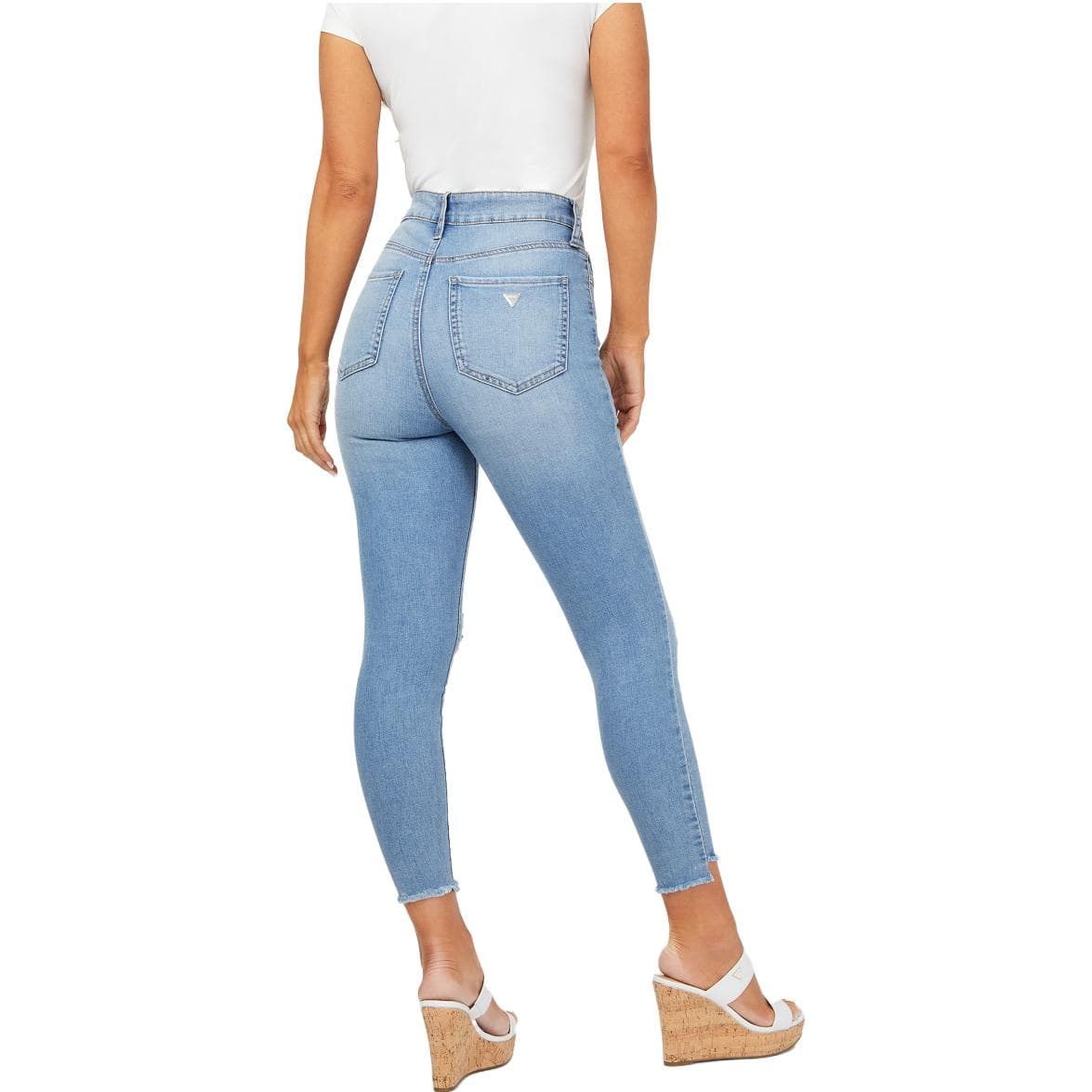 Джинсы GUESS Светло-синие Женские Джинсы - изображение 3