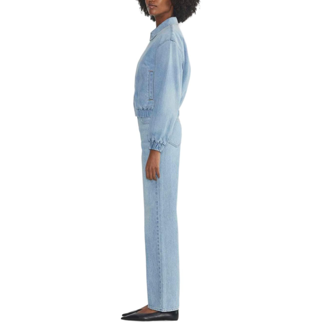 ARITZIA FW24 Деним FORUM The '90s Деним Bomber Куртка из денима Женская BLEU Taboo Синий Taboo - изображение 4