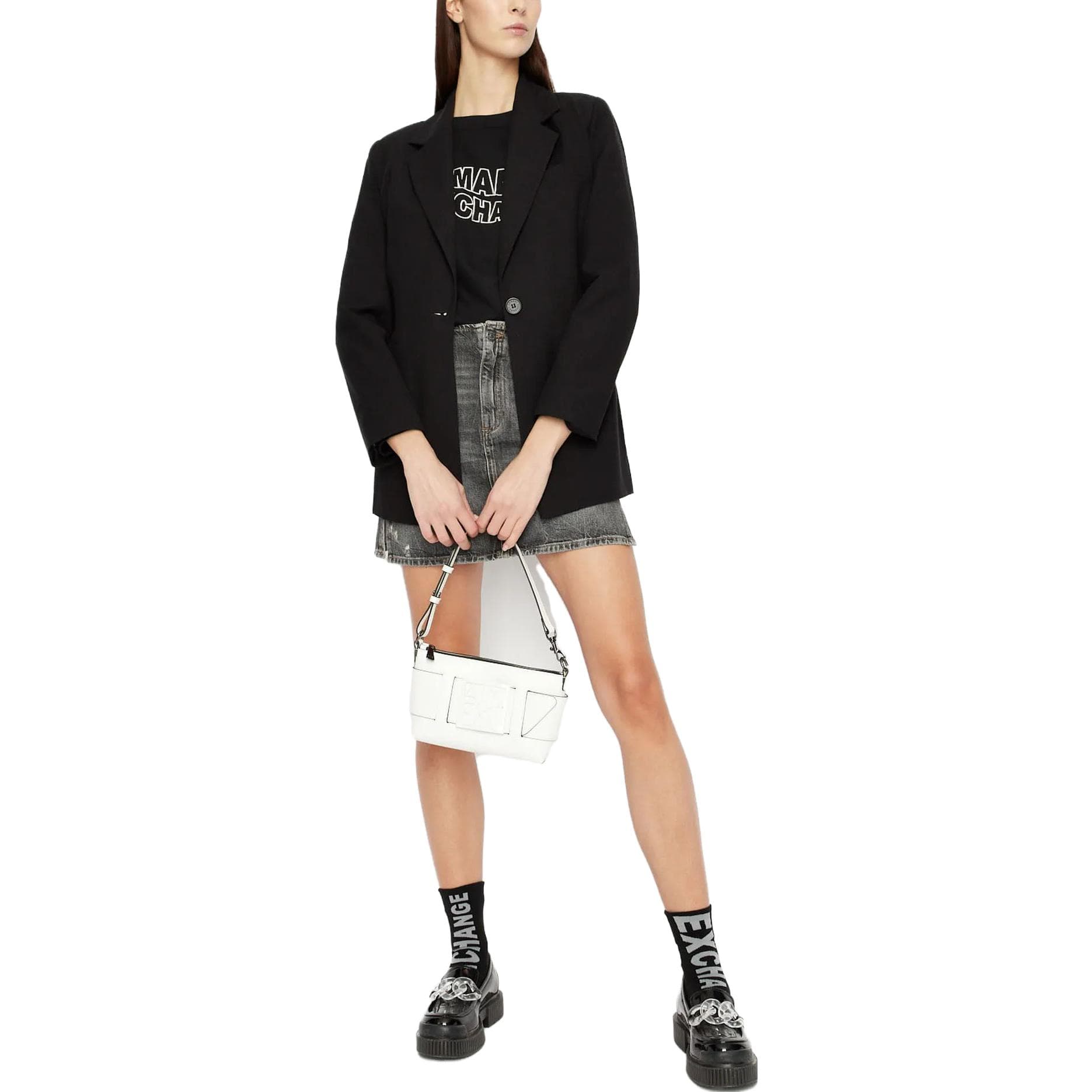 Худи ARMANI EXCHANGE Толстовка Женская Черная - изображение 2